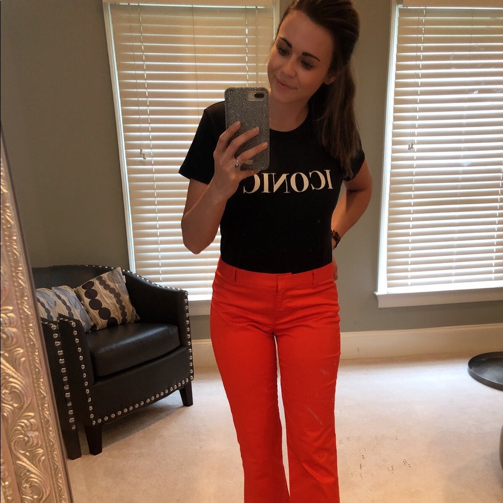 J. Crew Orange Pants Size 4